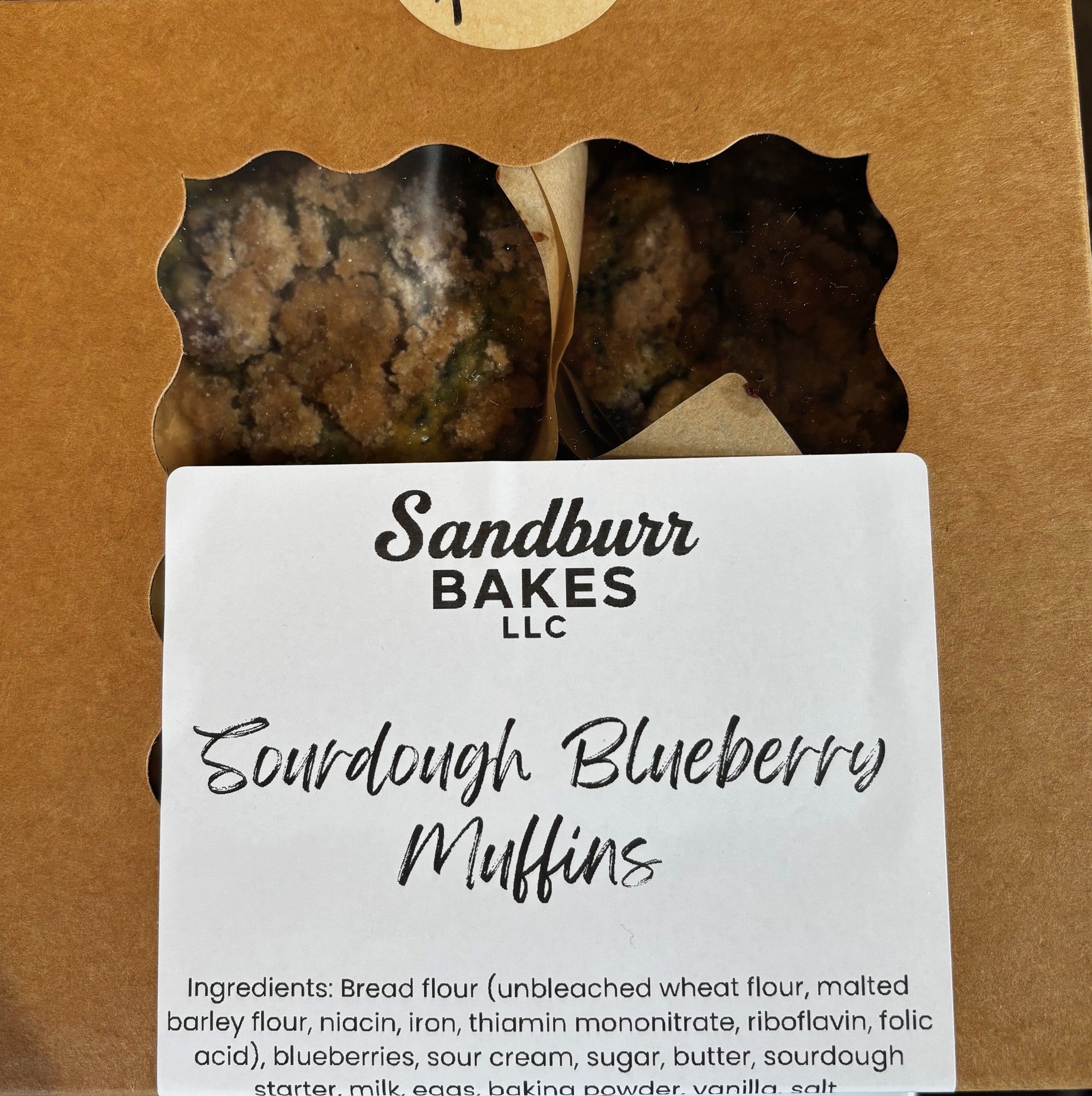 Sourdough Muffins - Blueberry