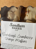 Sourdough Muffins - Cranberry Orange