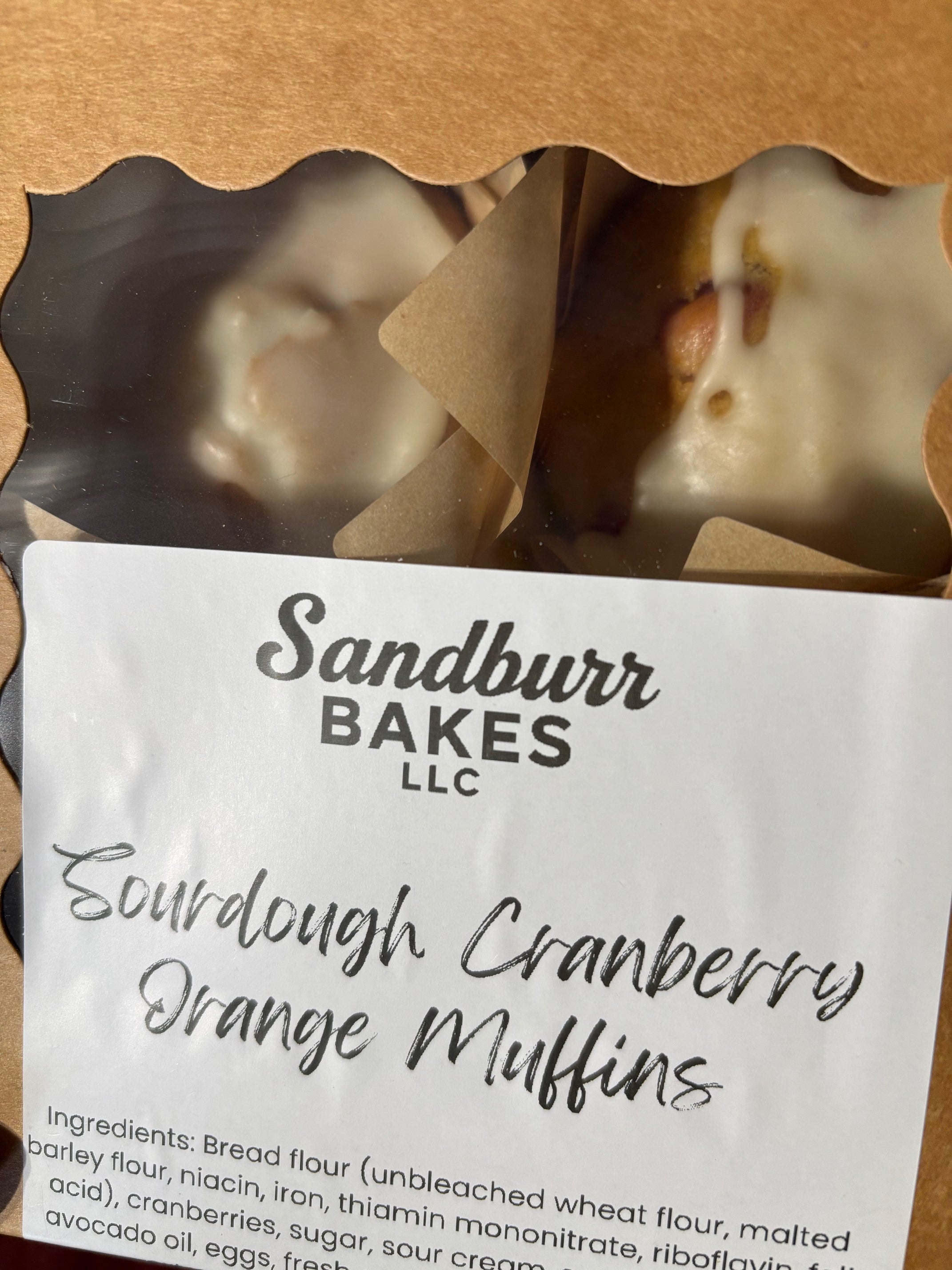 Sourdough Muffins - Cranberry Orange